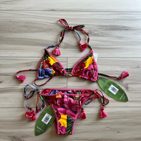 Farm Rio Winter Chita Bikini Set Size XS (Rare find) - Picture 3 of 17